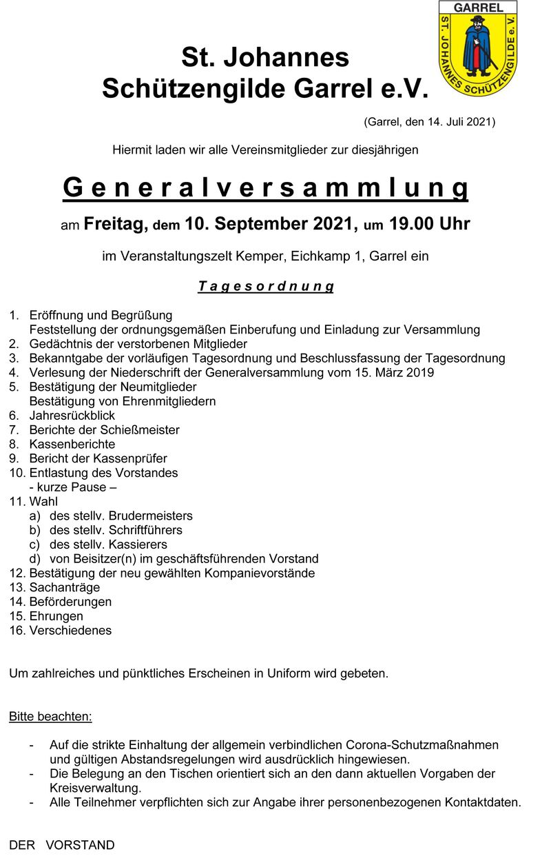 2021 09 10 Generalversammlung