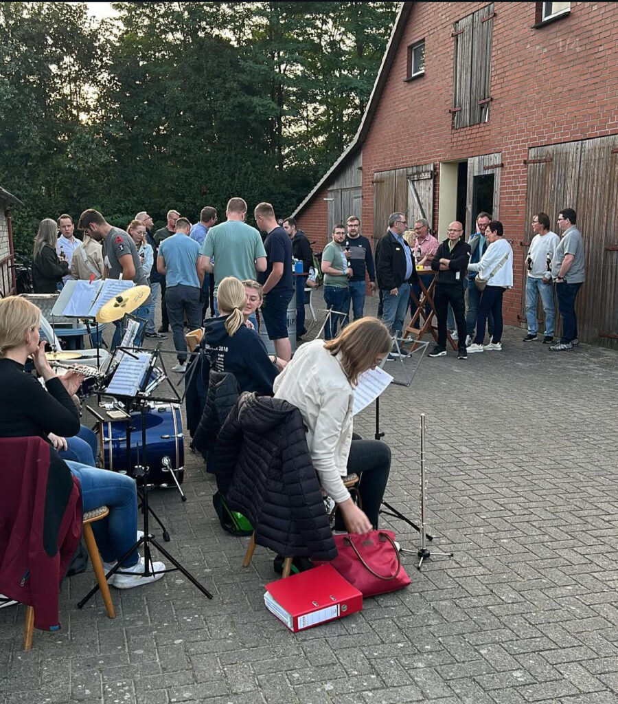 Heiligabend der Kp II auf dem Hof Hönnigmeyer am Abend vor dem Schützenfest